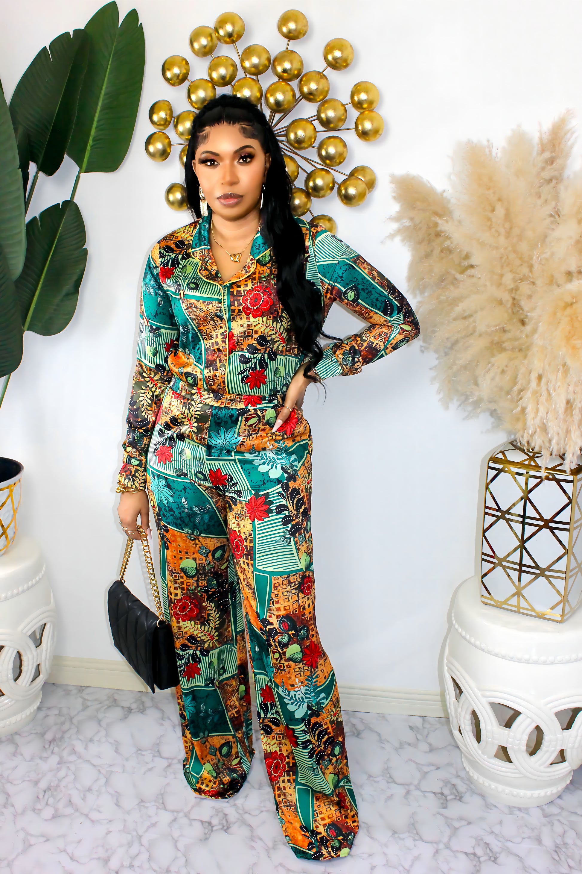 Take Me Out Two Piece Pant Set