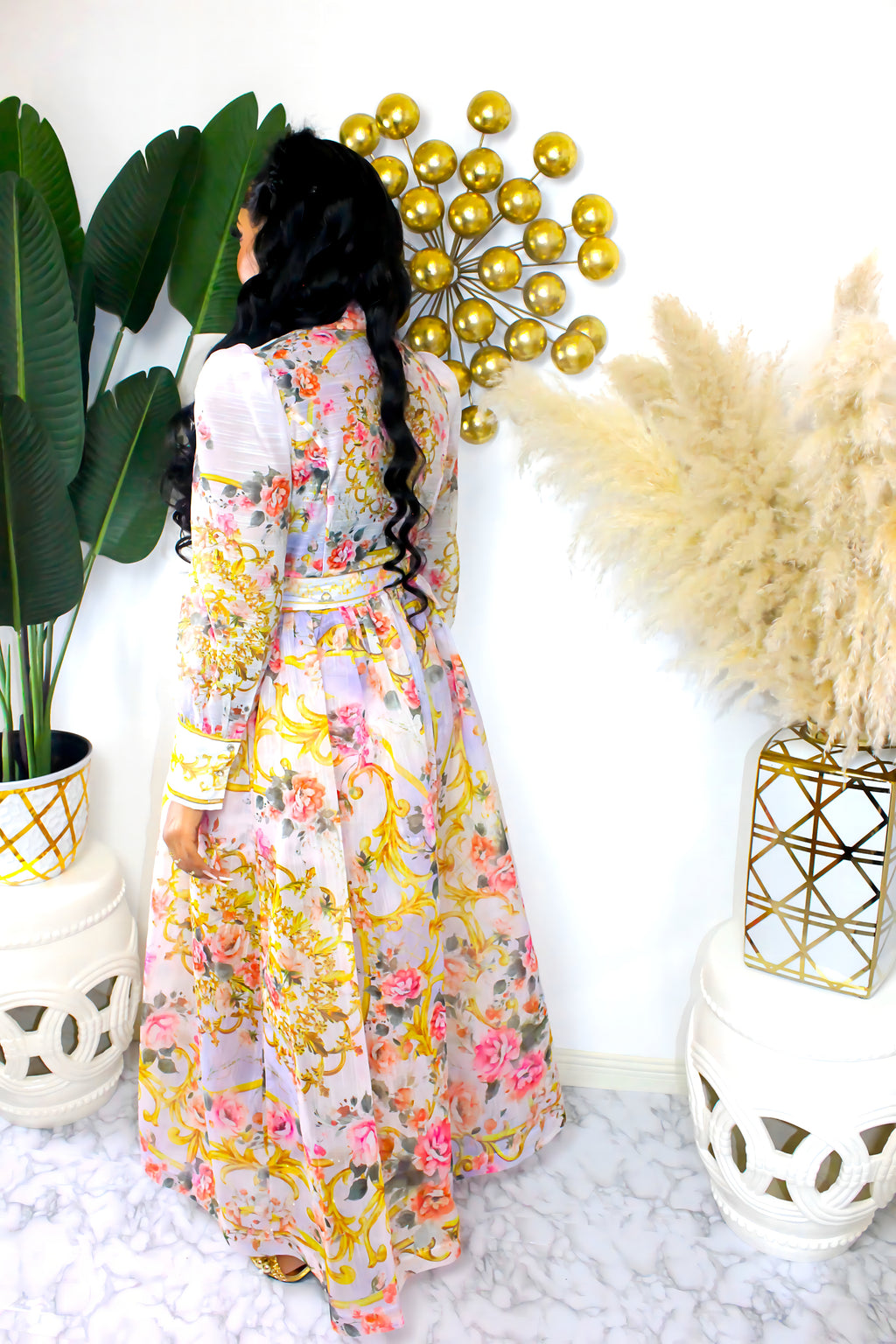 Sophisticated Allure Bohemian Paisley Maxi Dress Set