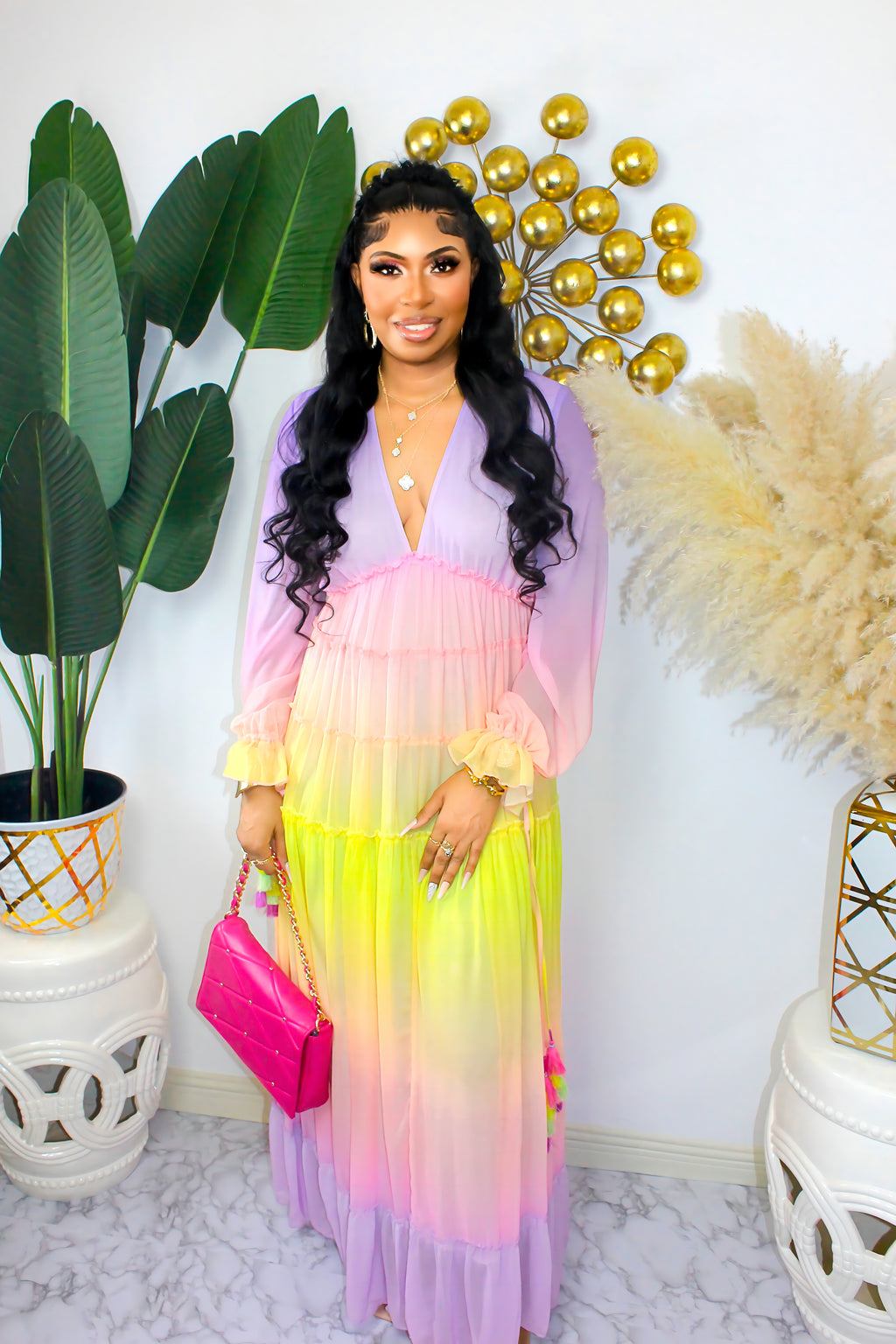 She's The One Ombre` Maxi Dress