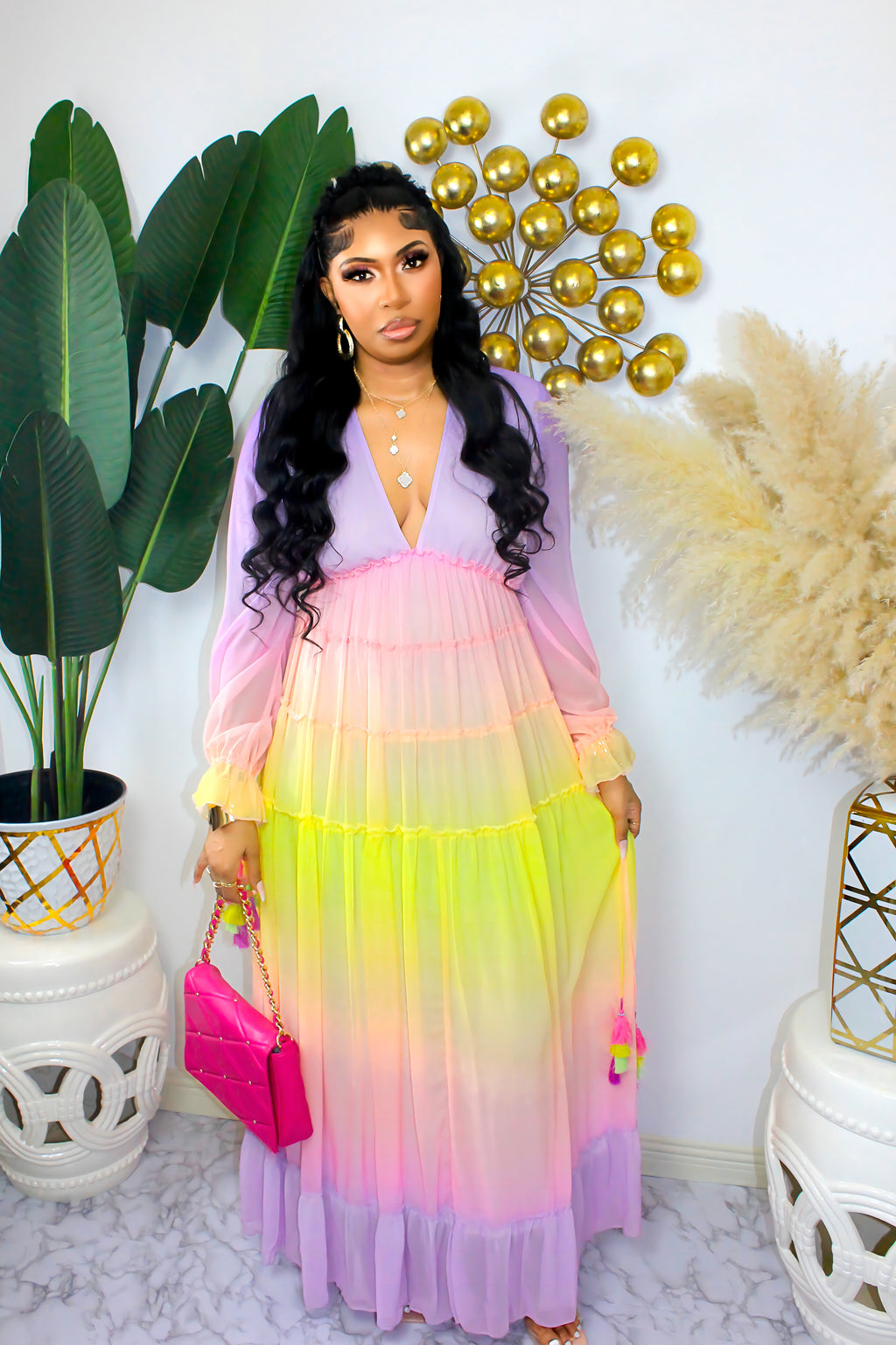 She's The One Ombre` Maxi Dress