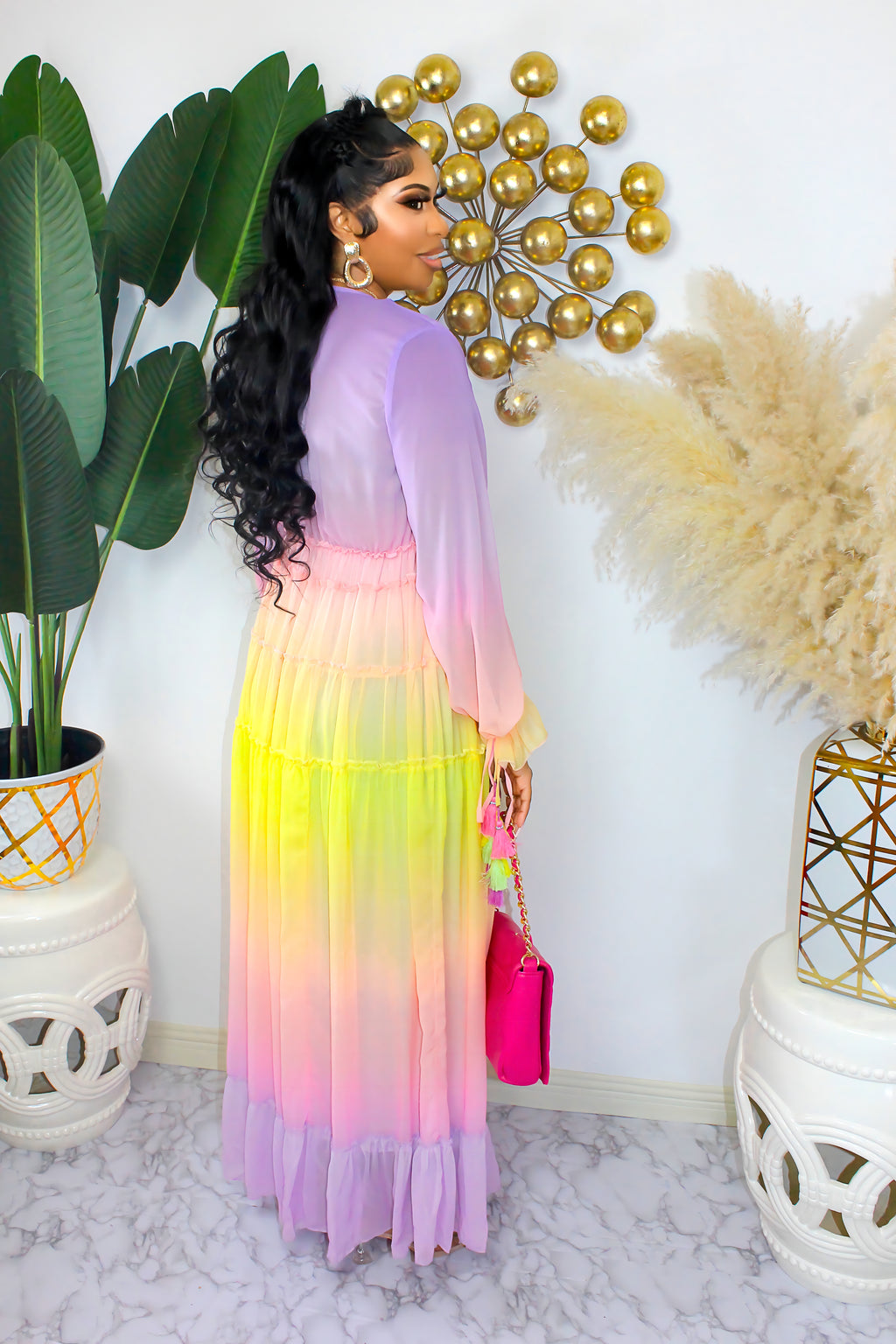 She's The One Ombre` Maxi Dress