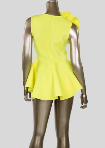 Elegant Big Flower Peplum Top